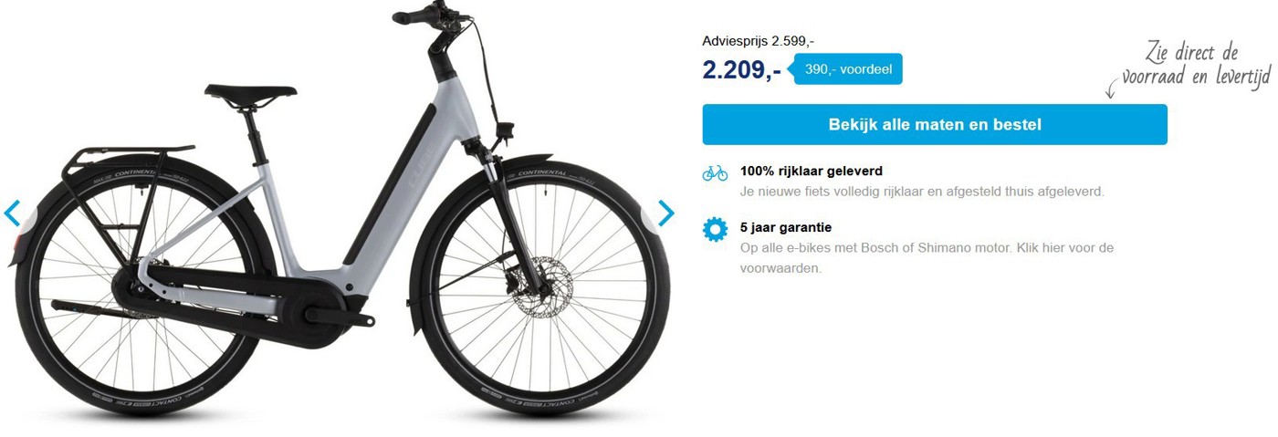 Korting Cube Fiets 2026