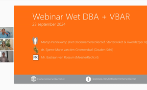 Handhaving Wet DBA En De (Concept) Wet VBAR Martijn, Sjanne Marie En Bastiaan (23 9 2024)